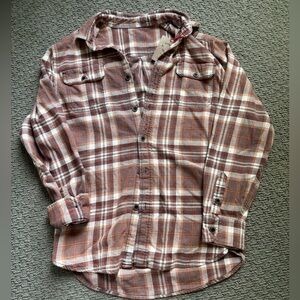 Vintage Pink and Orange Women’s Flannel